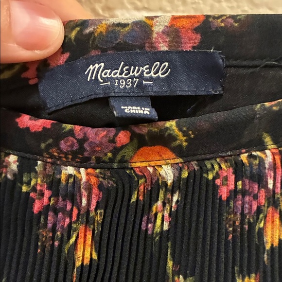 Madewell Black Floral Mini Skirt - Picture 4 of 5